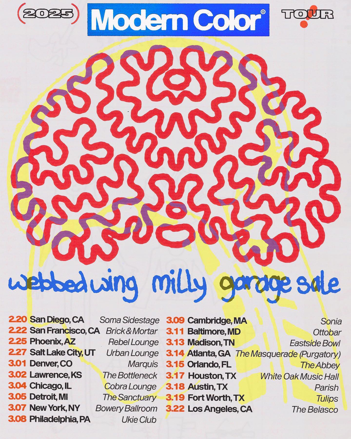 Webbed Wing Tour Poster